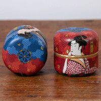 Boîte à thé Ukiyo-e