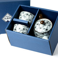 Tee-Set mit 2 japanischen Tassen Jiro