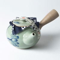 Lotus-Teekanne -celadon- mit Tasse