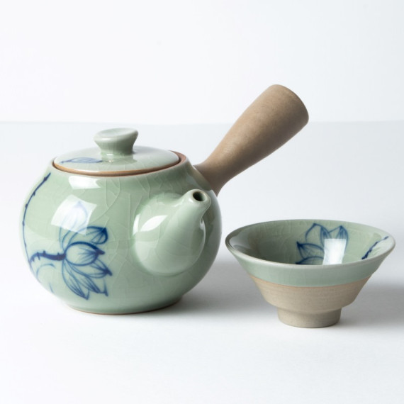 Teiera Lotus -celadon- con tazza
