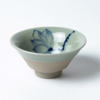 Lotus-Teekanne -celadon- mit Tasse