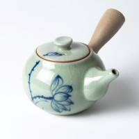 Lotus-Teekanne -celadon- mit Tasse