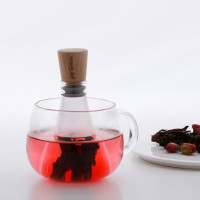 Tea and herbal leaf filter flask