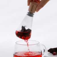 Tea and herbal leaf filter flask