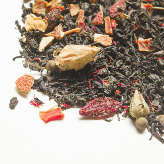 Tè Nero Con Bacche Di Goji